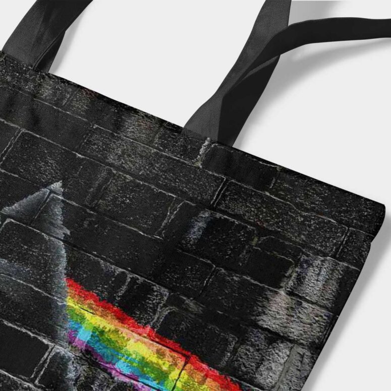 Pink Floyd Tote Bag - The Dark Side Of The Moon In The Wall Art Pink Floyd Tote Bag - The Dark Side Of The Moon In The Wall Art