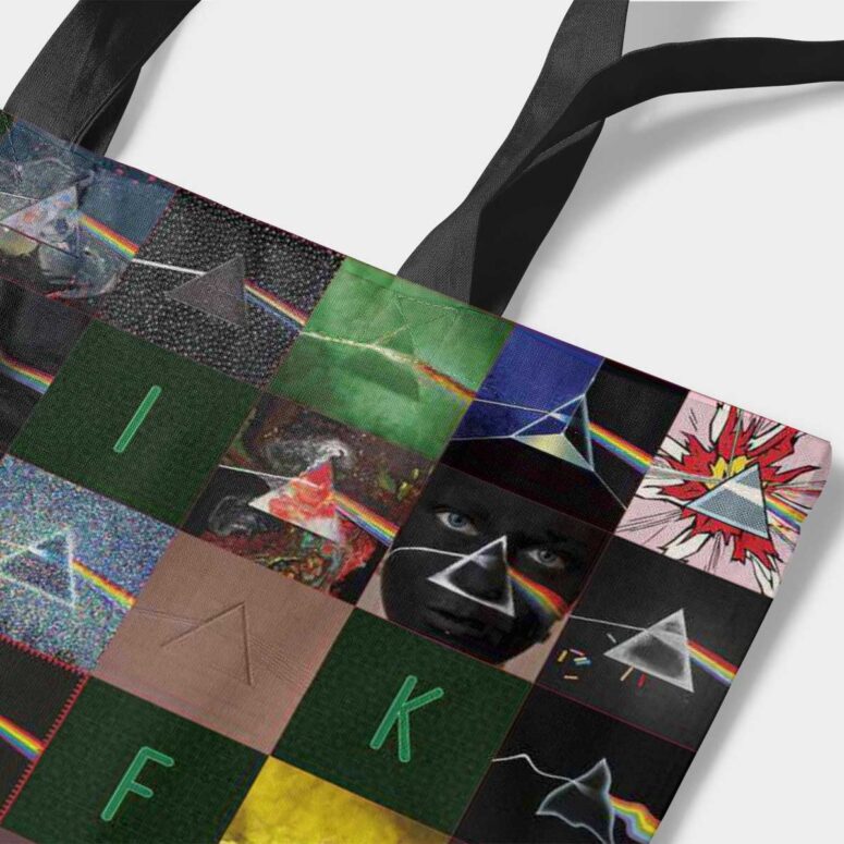 Pink Floyd Tote Bag - The Dark Side of the Moon 40th Anniversary Green Pink Floyd Tote Bag - The Dark Side of the Moon 40th Anniversary Green