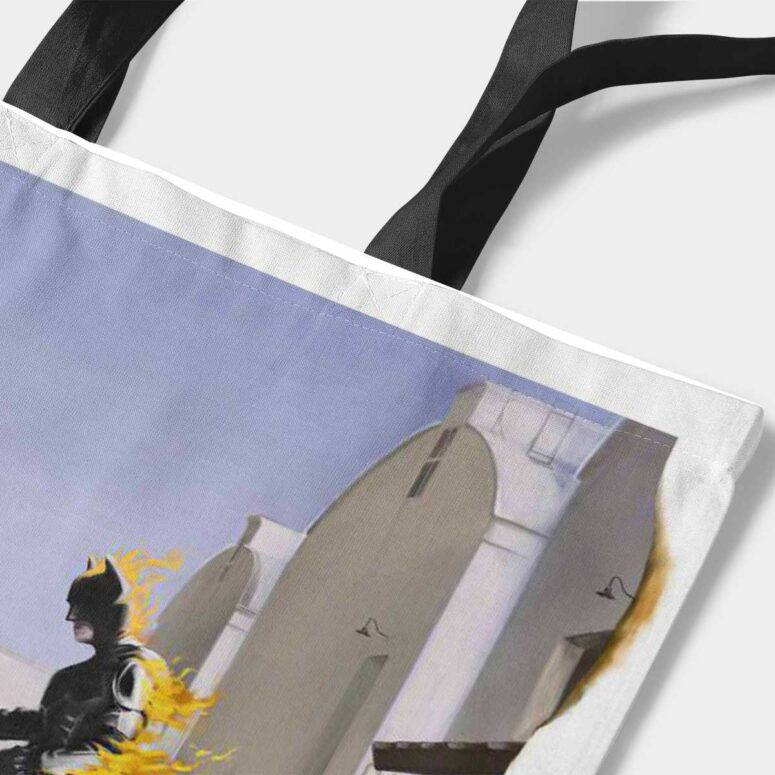 Pink Floyd Tote Bag - Superman vs Batman Wish You Were Here Pink Floyd Tote Bag - Superman vs Batman Wish You Were Here