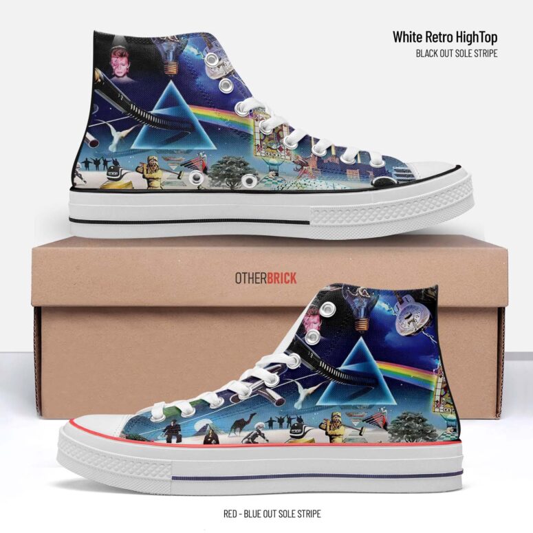 Music Is Always By Your Side - Pink Floyd Canvas Shoes