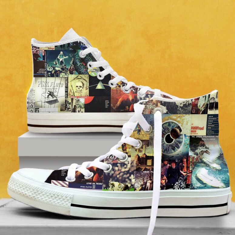 Albums Collage Canvas Shoes - Pink Floyd Canvas Shoes