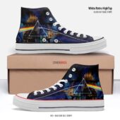 The Division Bell Dsotm Album Illustrator – Pink Floyd White Retro Hightop 2stripe - OtherBrick