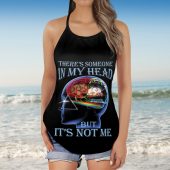 There's Someone in My Head But It's Not Me Pink Floyd Criss Cross Tank Top
