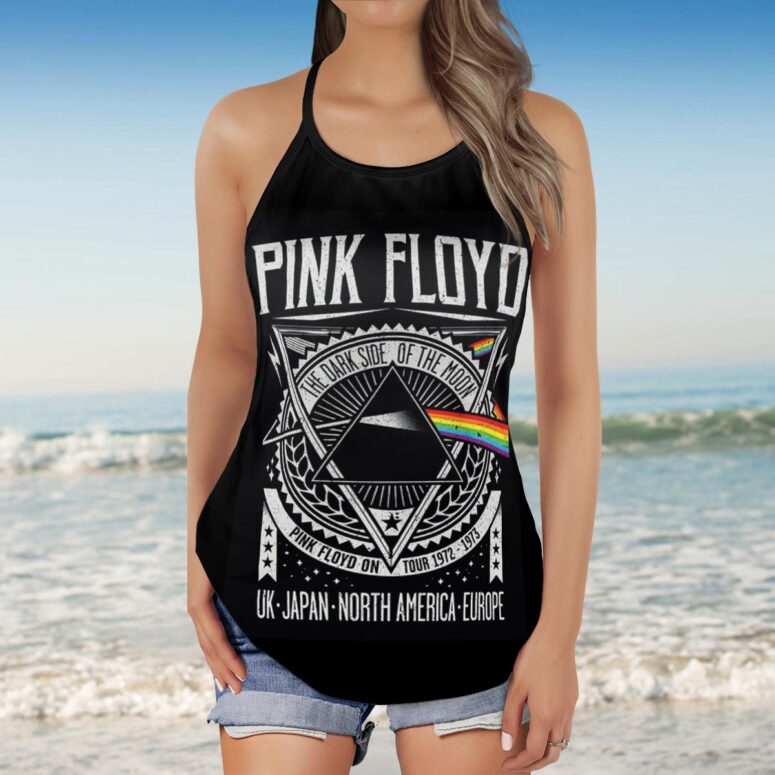 Dark Side Of The Moon Tour 1972 EMP Original Pink Floyd Criss Cross Tank Top