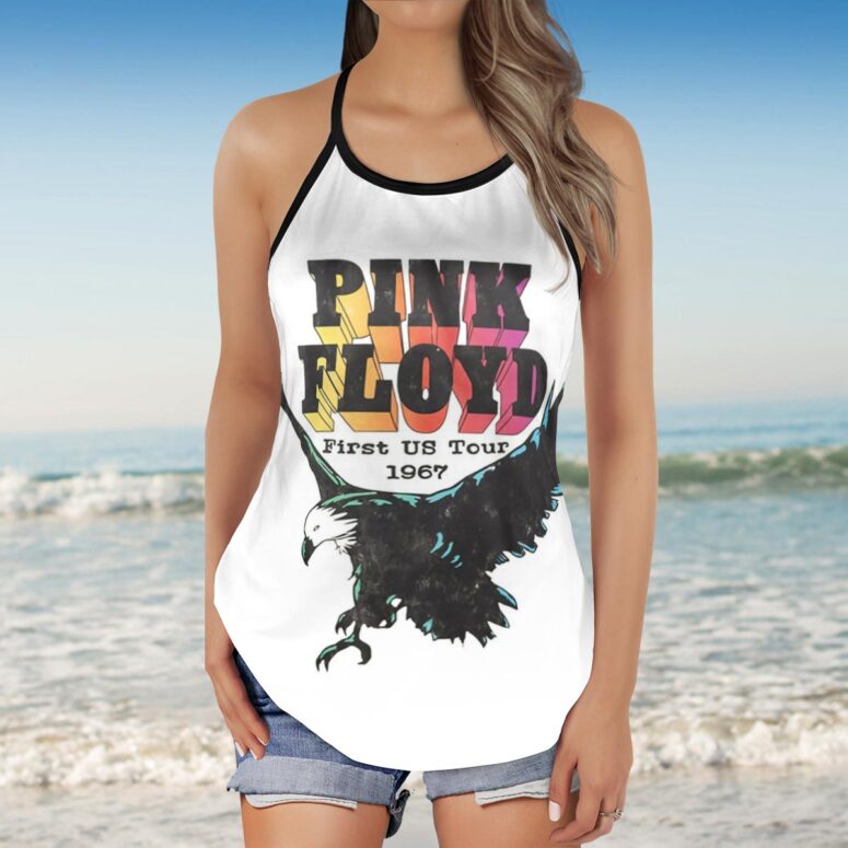 First US Tour 1967 Pink Floyd Criss Cross Tank Top