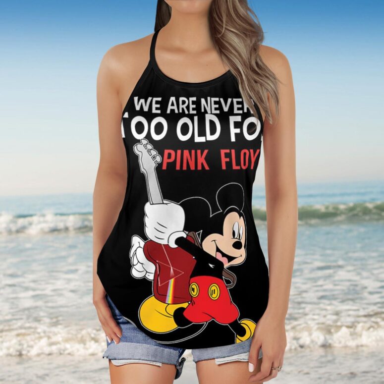 We are never too old for Pink Floyd Criss Cross Tank Top
