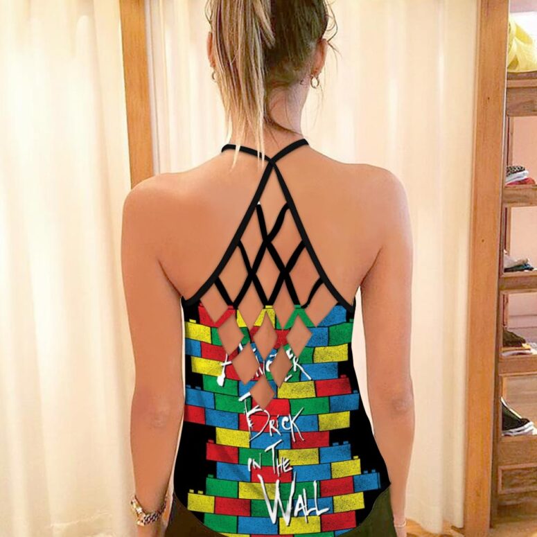 Another Brick In The Wall Pink Floyd Criss Cross Tank Top