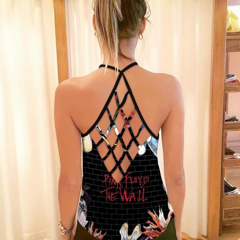 Pink Floyd The Wall Immersion Criss Cross Tank Top Pink Floyd The Wall Immersion Criss Cross Tank Top