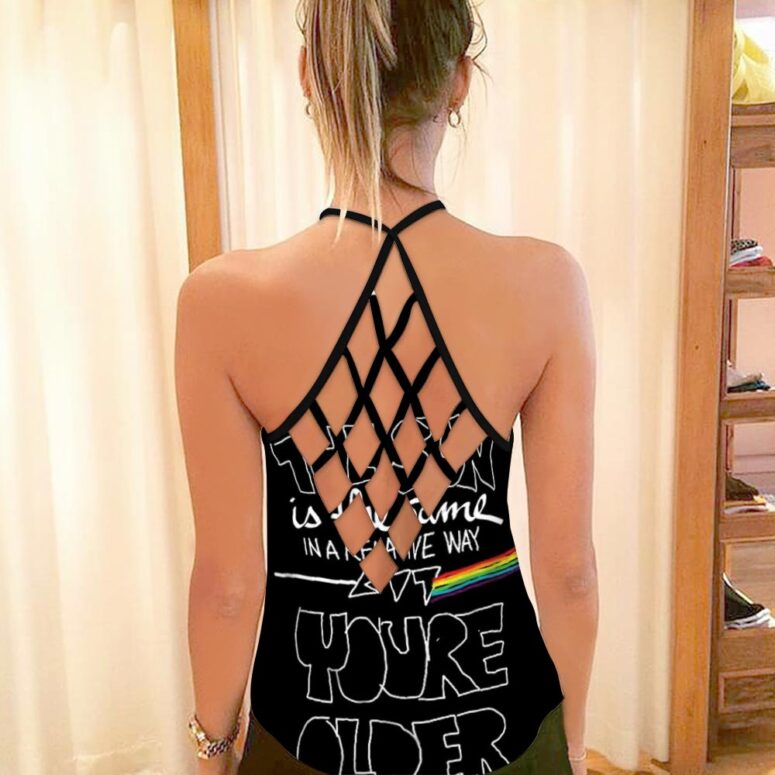 The Sun Is The Same In A Relative Way Pink Floyd Criss Cross Tank Top