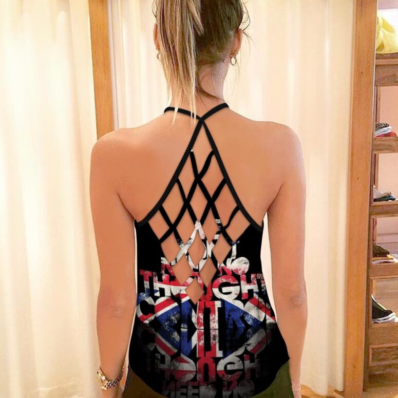 We Dont Need No Thought Control Pink Floyd Criss Cross Tank Top