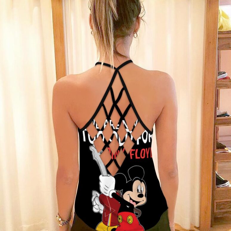 We are never too old for Pink Floyd Criss Cross Tank Top