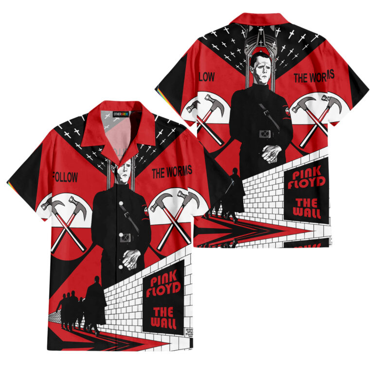 Pink Floyd Escape from The Wall Hawaiian Shirt Pink Floyd Escape from The Wall Hawaiian Shirt