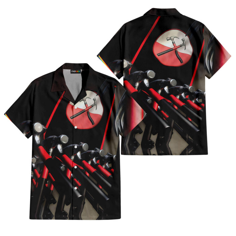 Pink Floyd Escape from The Wall Hawaiian Shirt Pink Floyd Escape from The Wall Hawaiian Shirt