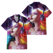Hawaiian Shirt 2sides A Pink Floyd Lady Art Hawaiian Shirt Copy - OtherBrick