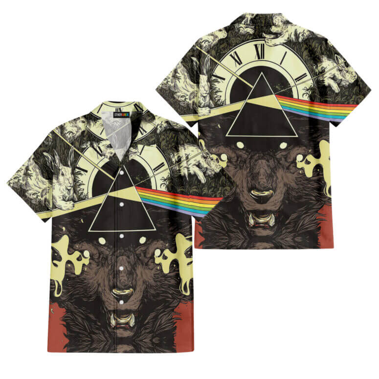 The Dark Side Of The Moon In The Wall Art Hawaiian Pink Floyd Shirt The Dark Side Of The Moon In The Wall Art Hawaiian Pink Floyd Shirt