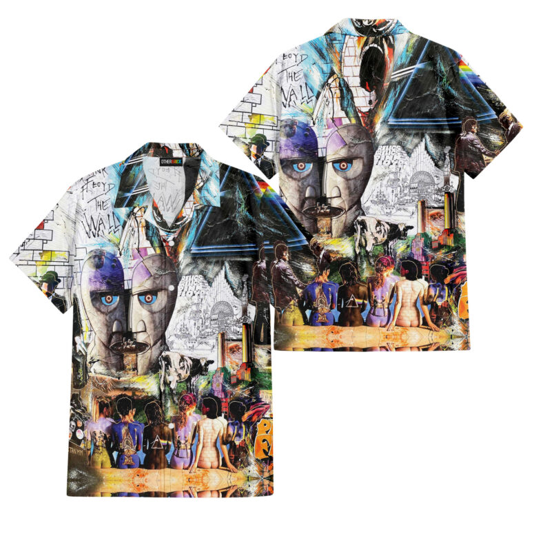 Pink Floyd Psychedelic Rock Album Cover Hawaiian Shirt Pink Floyd Psychedelic Rock Album Cover Hawaiian Shirt