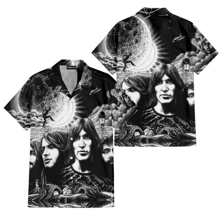 The Dark Side Of The Moon In The Wall Art Hawaiian Pink Floyd Shirt The Dark Side Of The Moon In The Wall Art Hawaiian Pink Floyd Shirt