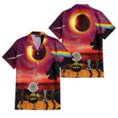 Hawaiian Shirt 2sides A Snoopy Dark Side Of The Moon Eclipse Galaxy Pink Floyd Hawaiian Shirt Copy - OtherBrick