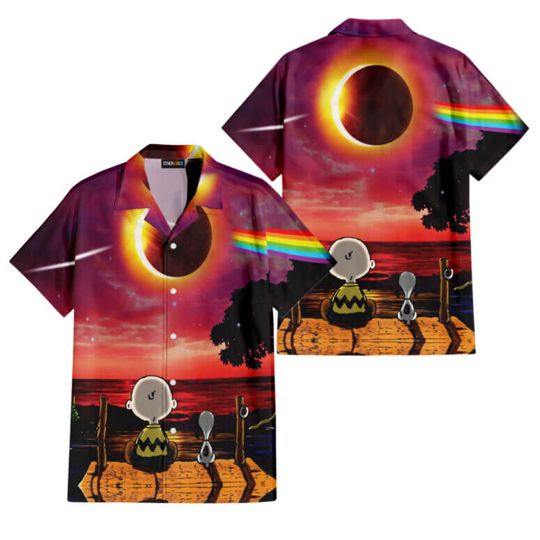 The Dark Side Of The Moon In The Wall Art Hawaiian Pink Floyd Shirt The Dark Side Of The Moon In The Wall Art Hawaiian Pink Floyd Shirt