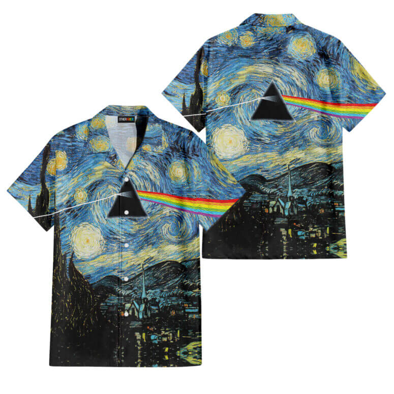 The Dark Side Of The Moon In The Wall Art Hawaiian Pink Floyd Shirt The Dark Side Of The Moon In The Wall Art Hawaiian Pink Floyd Shirt