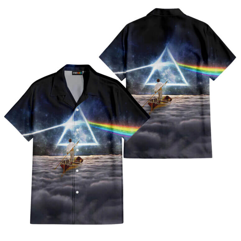 The Dark Side Of The Moon In The Wall Art Hawaiian Pink Floyd Shirt