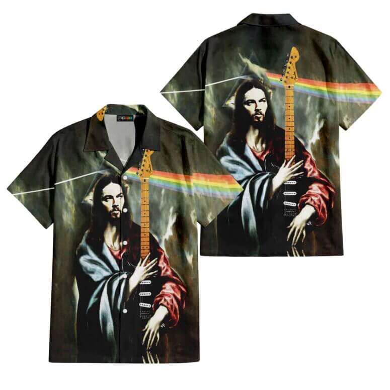 The Dark Side Of The Moon In The Wall Art Hawaiian Pink Floyd Shirt