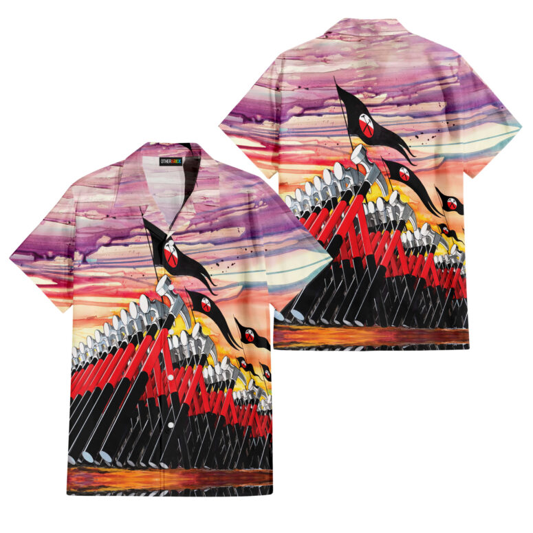 The Dark Side Of The Moon In The Wall Art Hawaiian Pink Floyd Shirt The Dark Side Of The Moon In The Wall Art Hawaiian Pink Floyd Shirt