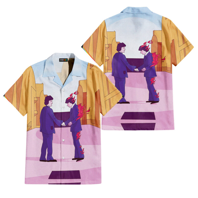 Pink Floyd Escape from The Wall Hawaiian Shirt Pink Floyd Escape from The Wall Hawaiian Shirt