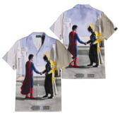 Hawaiian Shirt 2sides A Superman Vs Batman Wish You Were Here Hawaiian Shirt Copy - OtherBrick