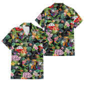 Hawaiian Shirt 2sides B Album Icon The Wall Dsotm Pink Floyd Tropical Plants Hawaiian Shirt - OtherBrick