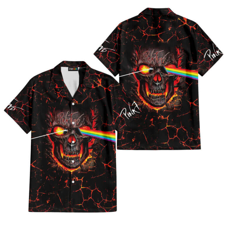 The Dark Side Of The Moon In The Wall Art Hawaiian Pink Floyd Shirt The Dark Side Of The Moon In The Wall Art Hawaiian Pink Floyd Shirt