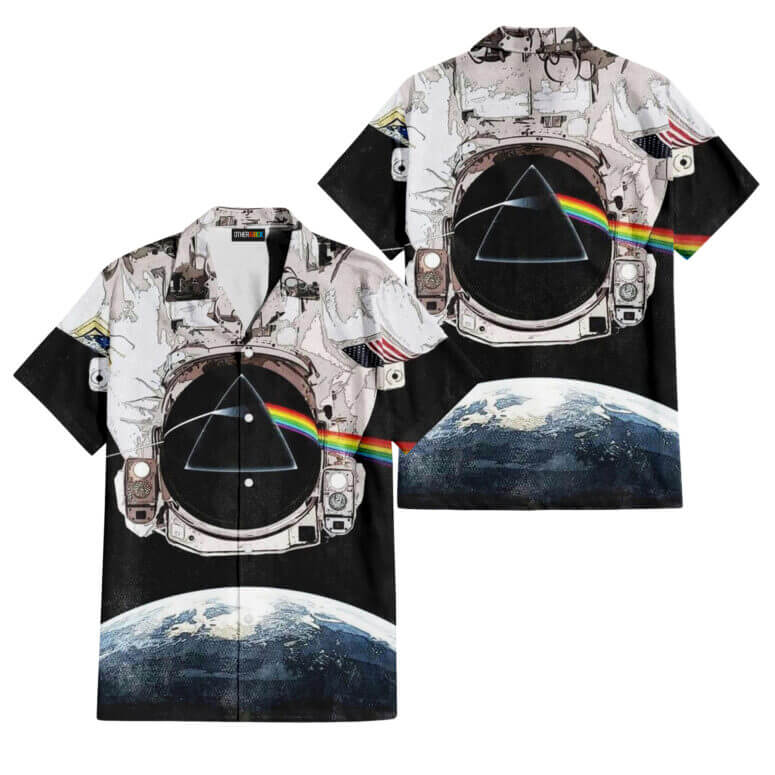 The Dark Side Of The Moon In The Wall Art Hawaiian Pink Floyd Shirt The Dark Side Of The Moon In The Wall Art Hawaiian Pink Floyd Shirt