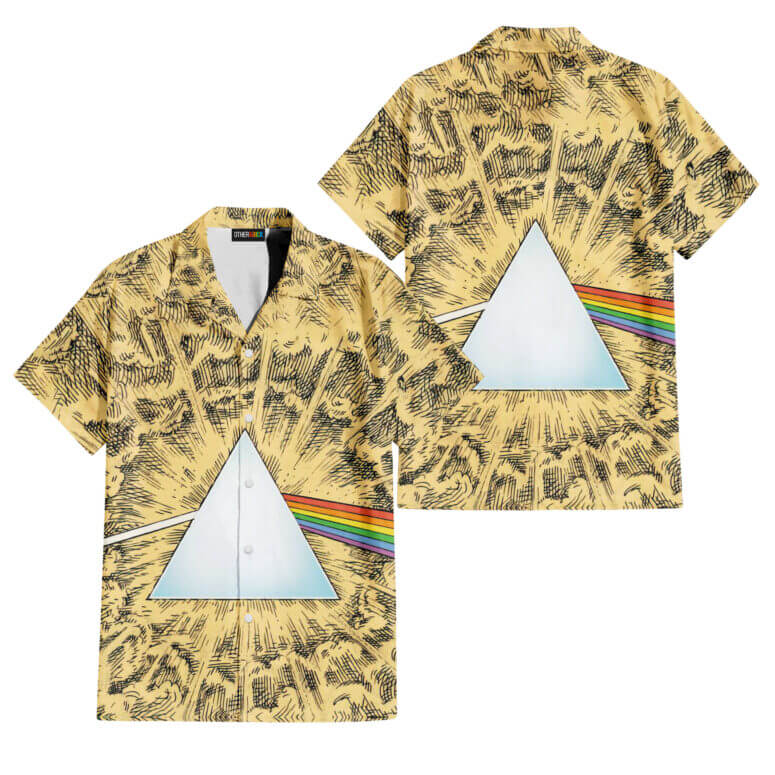 The Dark Side Of The Moon In The Wall Art Hawaiian Pink Floyd Shirt The Dark Side Of The Moon In The Wall Art Hawaiian Pink Floyd Shirt