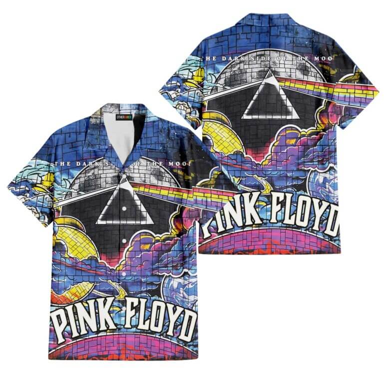 The Dark Side Of The Moon In The Wall Art Hawaiian Pink Floyd Shirt The Dark Side Of The Moon In The Wall Art Hawaiian Pink Floyd Shirt