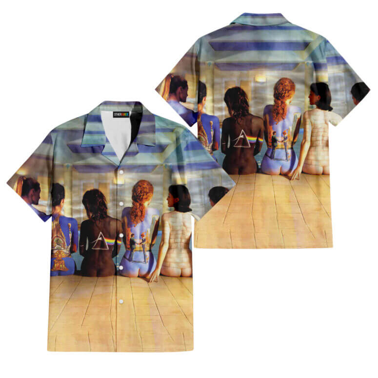 The Dark Side Of The Moon In The Wall Art Hawaiian Pink Floyd Shirt