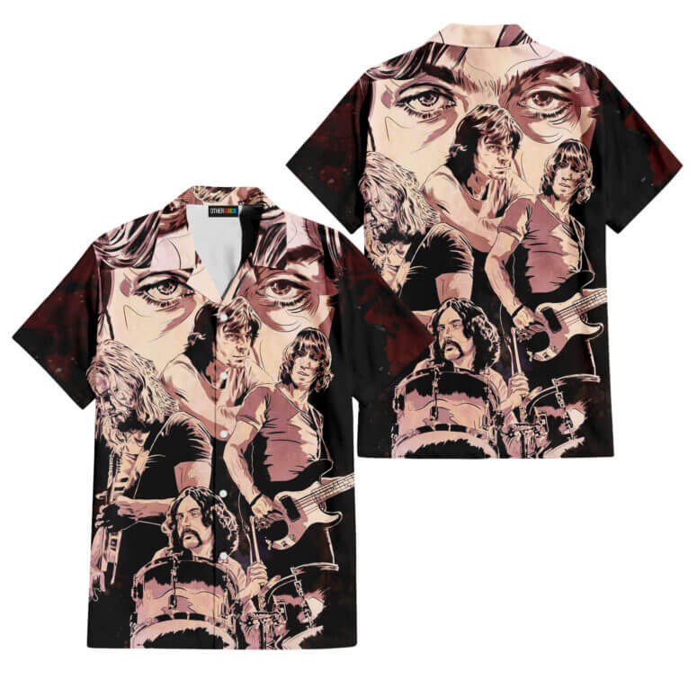 The Dark Side Of The Moon In The Wall Art Hawaiian Pink Floyd Shirt