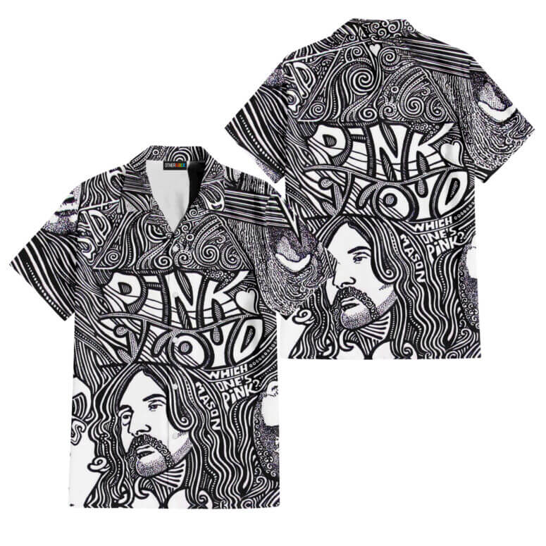 The Dark Side Of The Moon In The Wall Art Hawaiian Pink Floyd Shirt