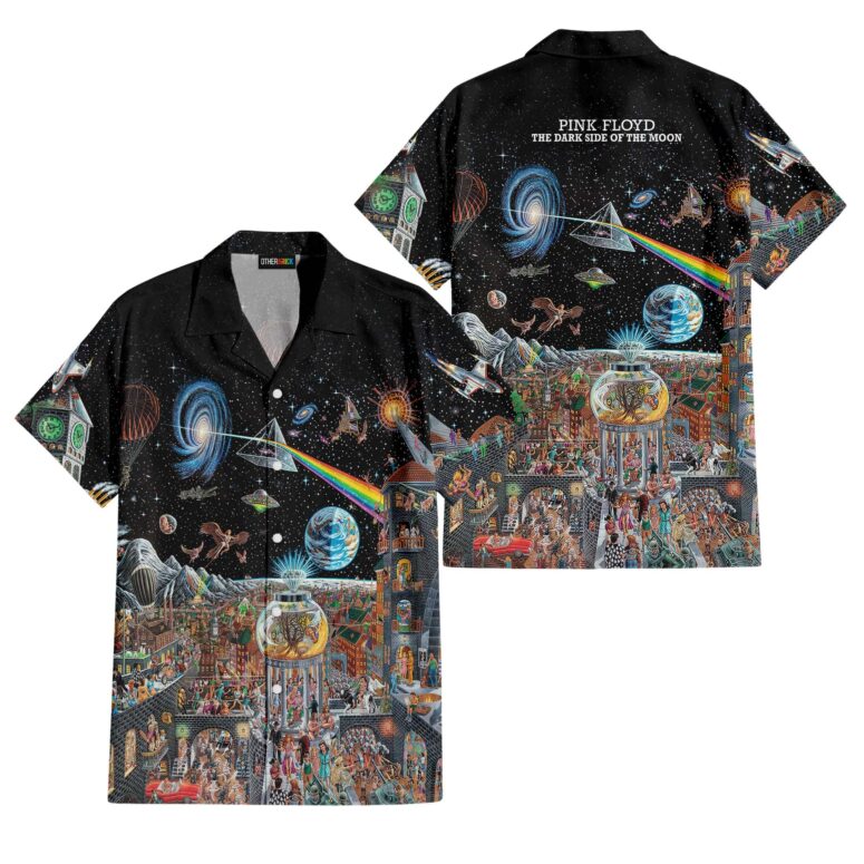 Echoes From The Darkside Of The Moon Hawaiian Pink Floyd Shirt