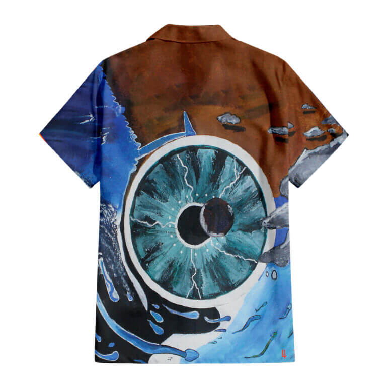 The Dark Side Of The Moon In The Wall Art Hawaiian Pink Floyd Shirt