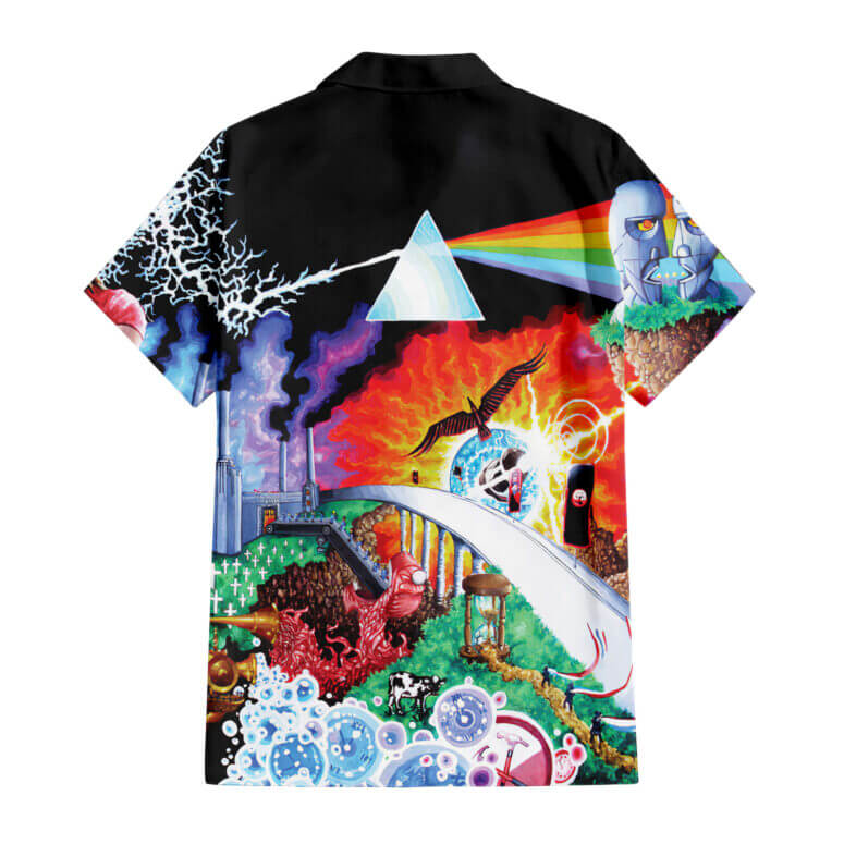 The Dark Side Of The Moon In The Wall Art Hawaiian Pink Floyd Shirt The Dark Side Of The Moon In The Wall Art Hawaiian Pink Floyd Shirt