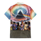 Hawaiian Shirt Back B Dark Side Of The Moon Prism Over Serene Lake Pink Floyd Back Art Hawaiian Shirt - OtherBrick
