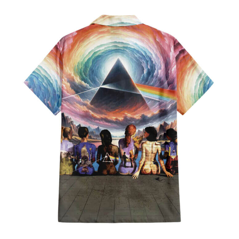 The Dark Side Of The Moon In The Wall Art Hawaiian Pink Floyd Shirt The Dark Side Of The Moon In The Wall Art Hawaiian Pink Floyd Shirt