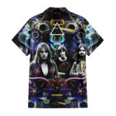 Hawaiian Shirt Back B Dark Side Of The Moon Psychedelic Abstract Art Pyramid Rainbow Hawaiian Shirt - OtherBrick