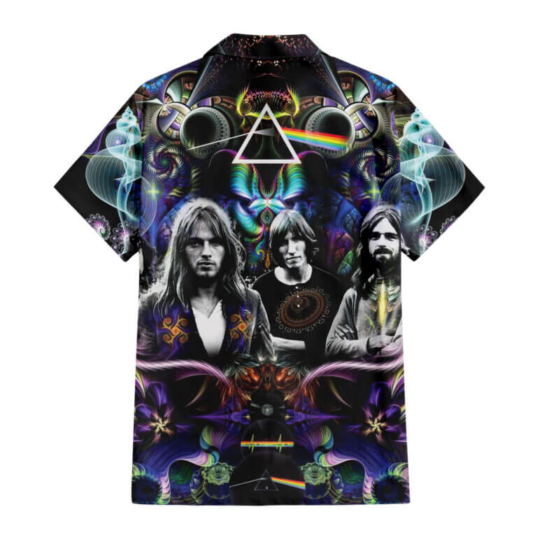 The Dark Side Of The Moon In The Wall Art Hawaiian Pink Floyd Shirt