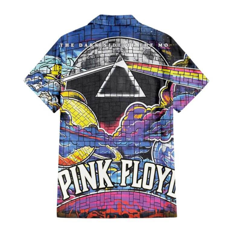 The Dark Side Of The Moon In The Wall Art Hawaiian Pink Floyd Shirt The Dark Side Of The Moon In The Wall Art Hawaiian Pink Floyd Shirt