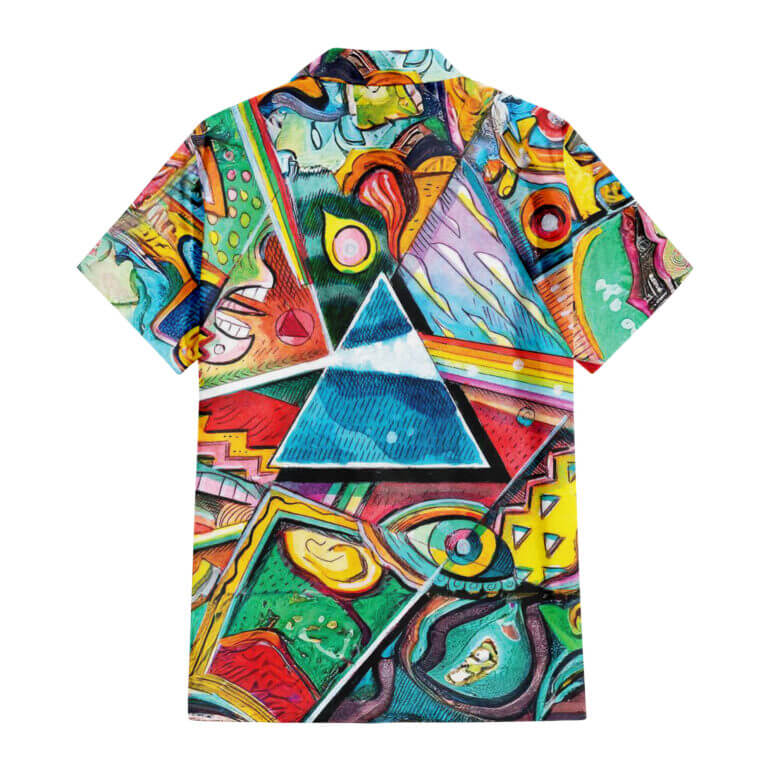 The Dark Side Of The Moon In The Wall Art Hawaiian Pink Floyd Shirt The Dark Side Of The Moon In The Wall Art Hawaiian Pink Floyd Shirt