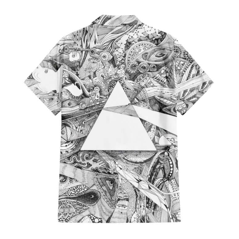 The Dark Side Of The Moon In The Wall Art Hawaiian Pink Floyd Shirt