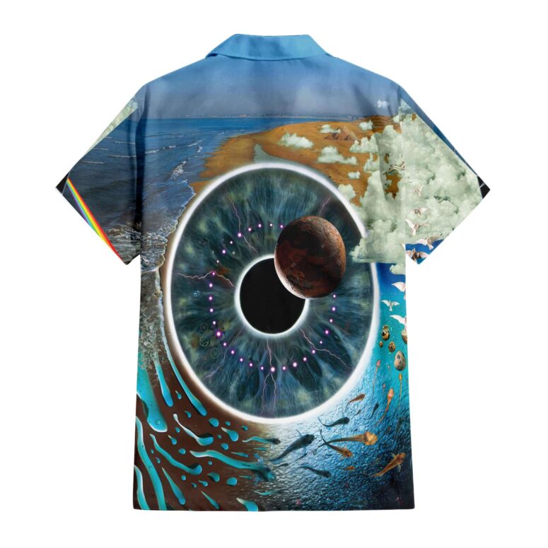 The Dark Side Of The Moon In The Wall Art Hawaiian Pink Floyd Shirt