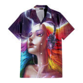 Hawaiian Shirt Front A Pink Floyd Lady Art Hawaiian Shirt Copy - OtherBrick
