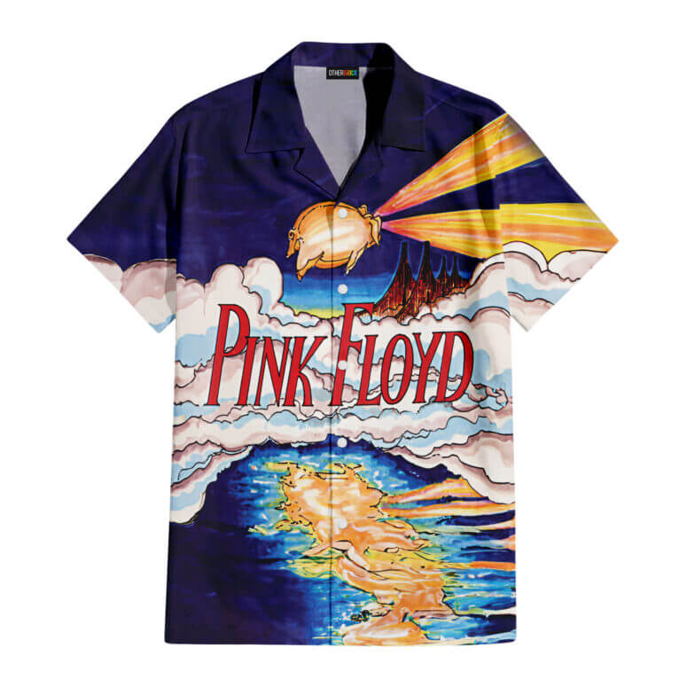The Dark Side Of The Moon In The Wall Art Hawaiian Pink Floyd Shirt